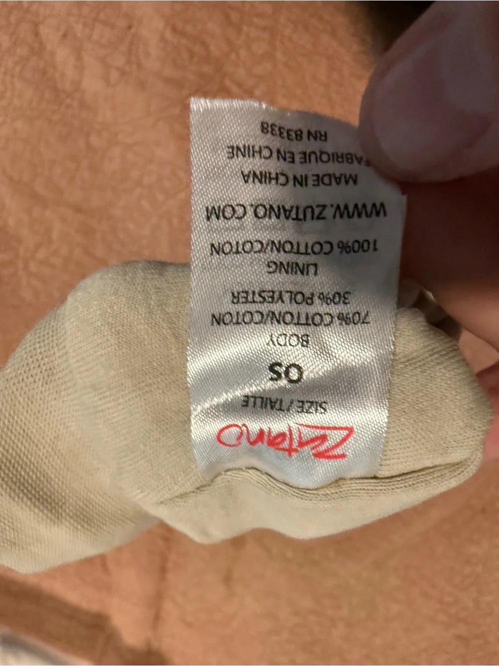 Zutano Cozie Fleece Baby Mittens - Khaki